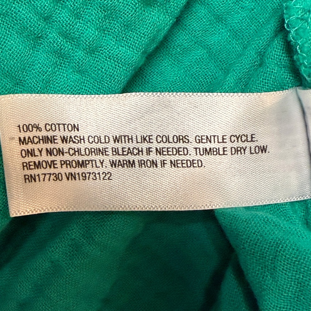 Universal Thread High-Low Button Down Shirt Gauzy… - image 10